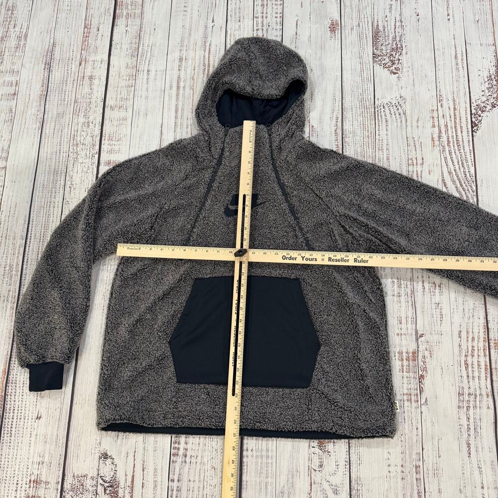 Nike Sportswear Sherpa Half-Zip Pullover Women's S Gray - Picture 10 of 10